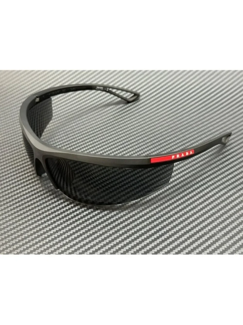 New Prada Linea Rossa Men Black Sunglasses 96-10-130